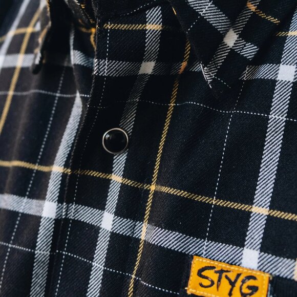 DIXXON x STICK TO YOUR GUNS Collab Limited Edition Men's Flannel Shirt - M - Picture 4 of 11